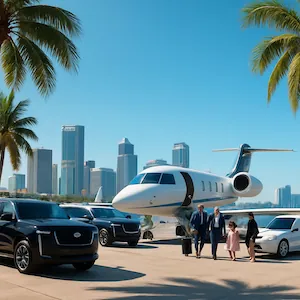 Private jet transfer